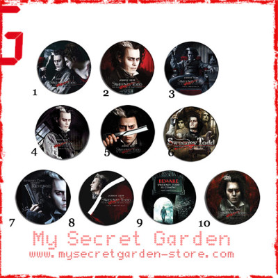 Sweeney Todd - Movie Pinback Button Badge Set ( or Hair Ties / 4.4 cm Badge / Magnet / Keychain Set )
